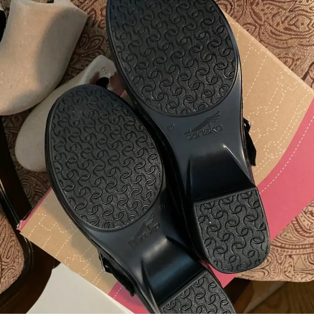 Dansko Tina Met Nappa Mary Jane Shoes - Size 39 9 - Picture 6 of 10